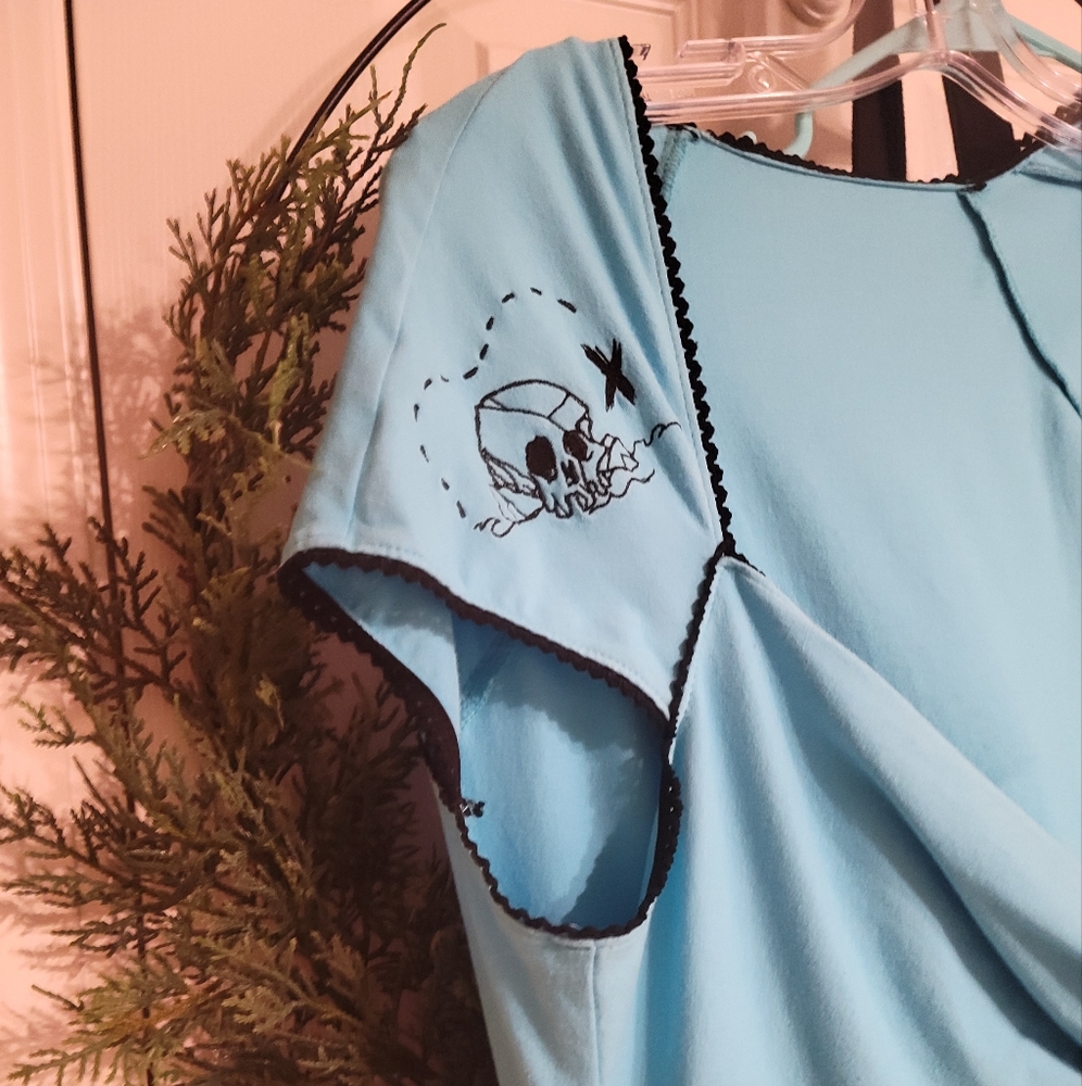 Sassy Pinup Couture Neverland Pirate Skull Dress